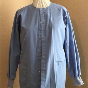 Dickies ceil Blue nurses scrub jacket. Small